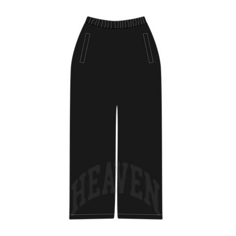 Heaven Embossed Arc Logo Sweats (Black)