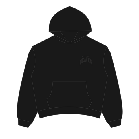 Heaven Embossed Arc Logo Hoodie (Black)