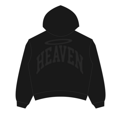 Heaven Embossed Arc Logo Hoodie (Black)