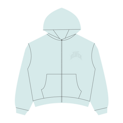 Heaven Embossed Arc Logo Zipup (Blue)