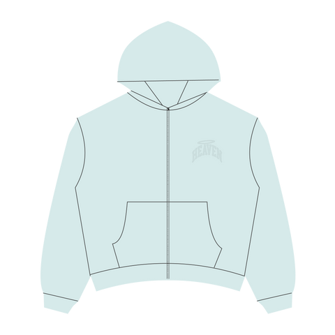 Heaven Embossed Arc Logo Zipup (Blue)