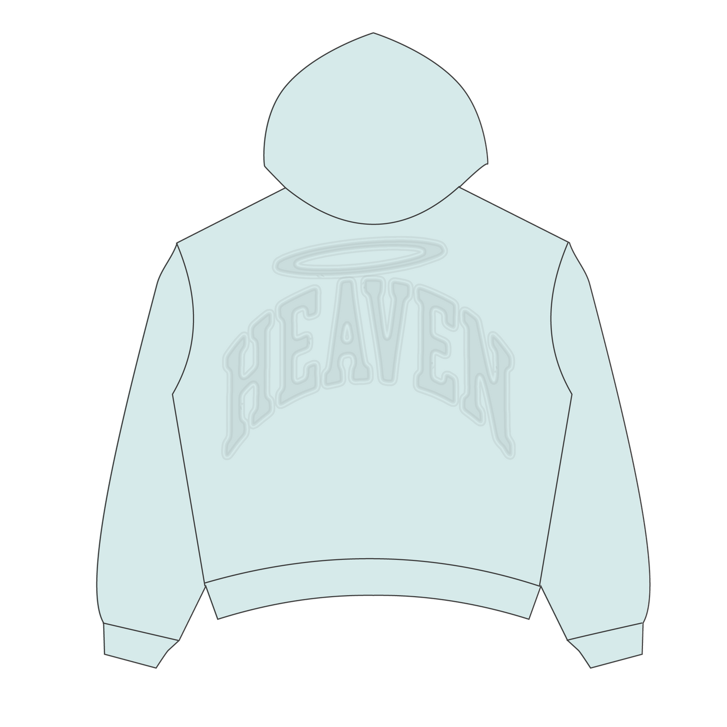 Heaven Embossed Arc Logo Hoodie (Blue)