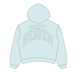 Heaven Embossed Arc Logo Hoodie (Blue)