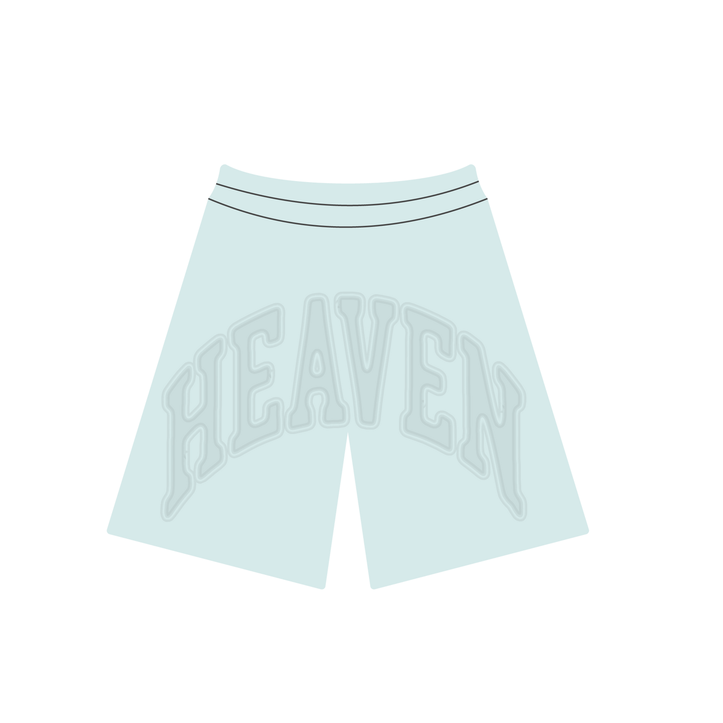 Heaven Embossed Arc Logo Shorts (Blue)