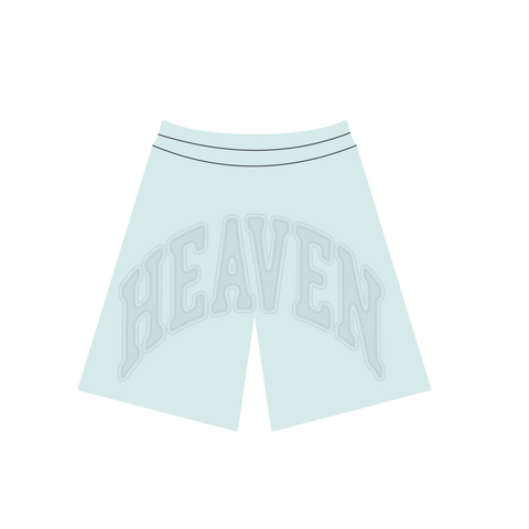 Heaven Embossed Arc Logo Shorts (Blue)