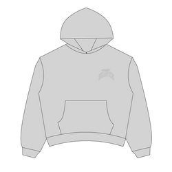Heaven Embossed Arc Logo Hoodie (Grey)