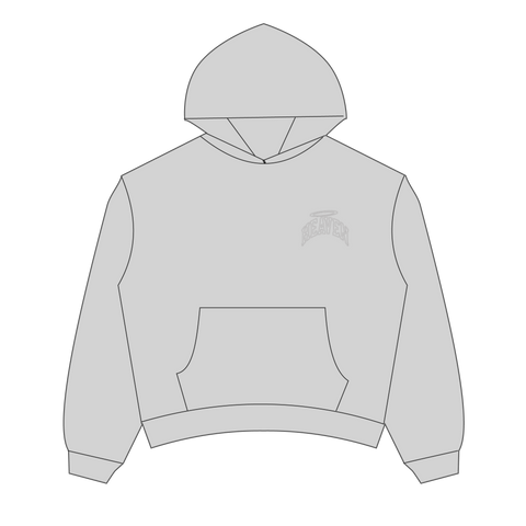 Heaven Embossed Arc Logo Hoodie (Grey)