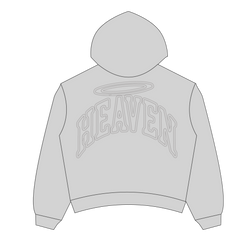 Heaven Embossed Arc Logo Hoodie (Grey)