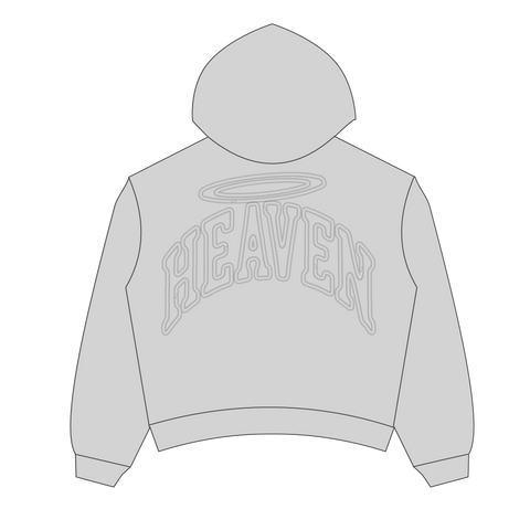 Heaven Embossed Arc Logo Hoodie (Grey)