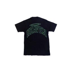 VIRGEN DE GUADALUPE/ARC LOGO TEE  (BLACK/GREEN)