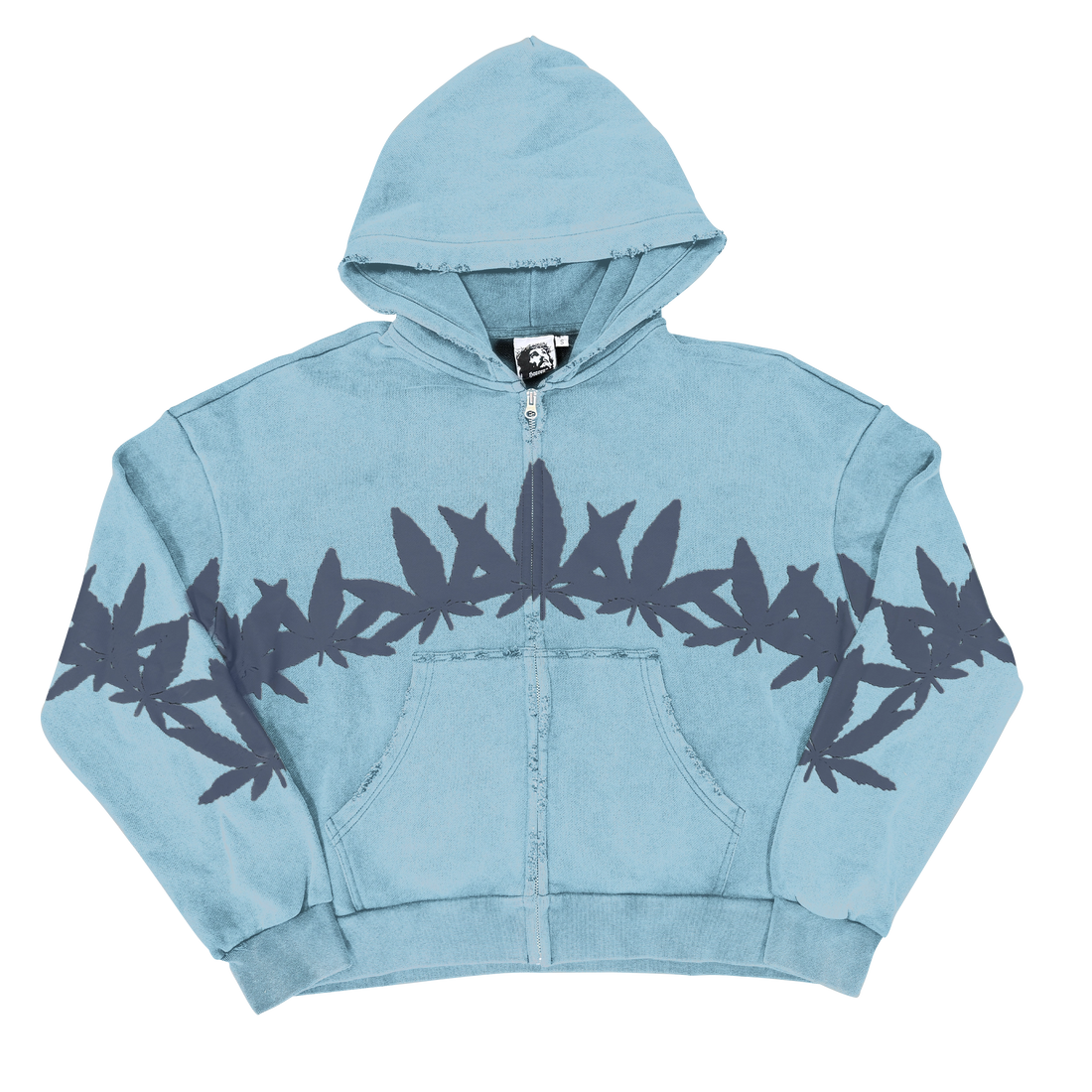 MARIJUANA ZIP UP [GLACIER HAZE]