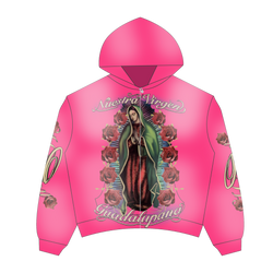 Heaven Virgen Guadalupana Zip Up Pink