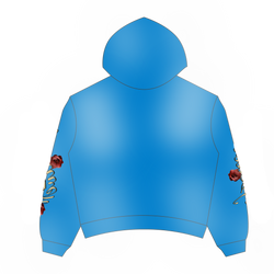 Heaven Virgen Guadalupana Zip Up Blue