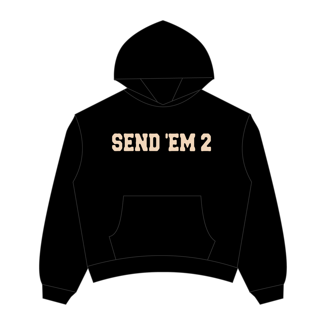 Heaven Arc Logo Hoodie (Black/Cream)