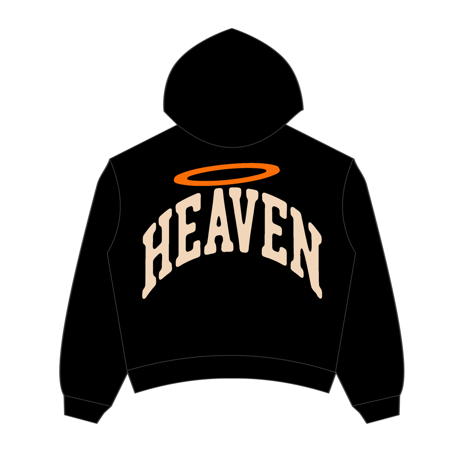 Heaven Arc Logo Hoodie (Black/Cream)