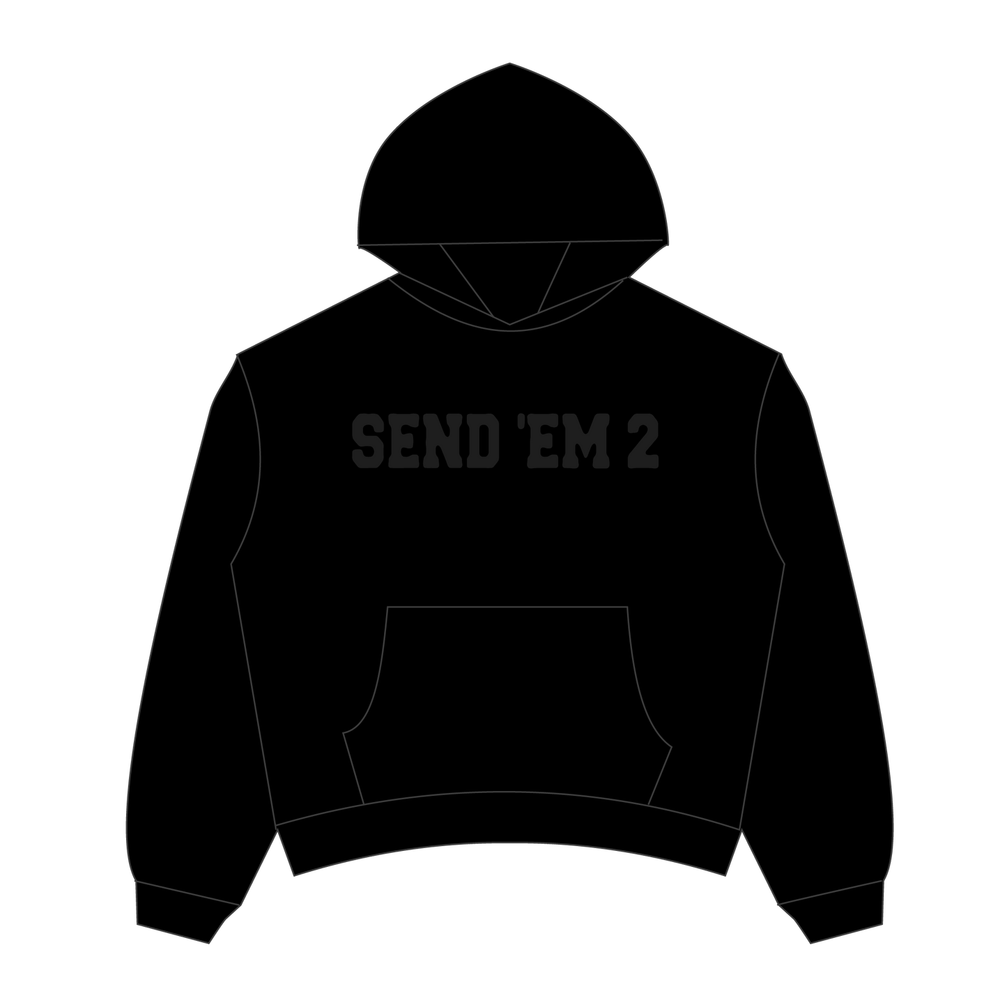 Heaven Arc Logo Hoodie (Black/Black)