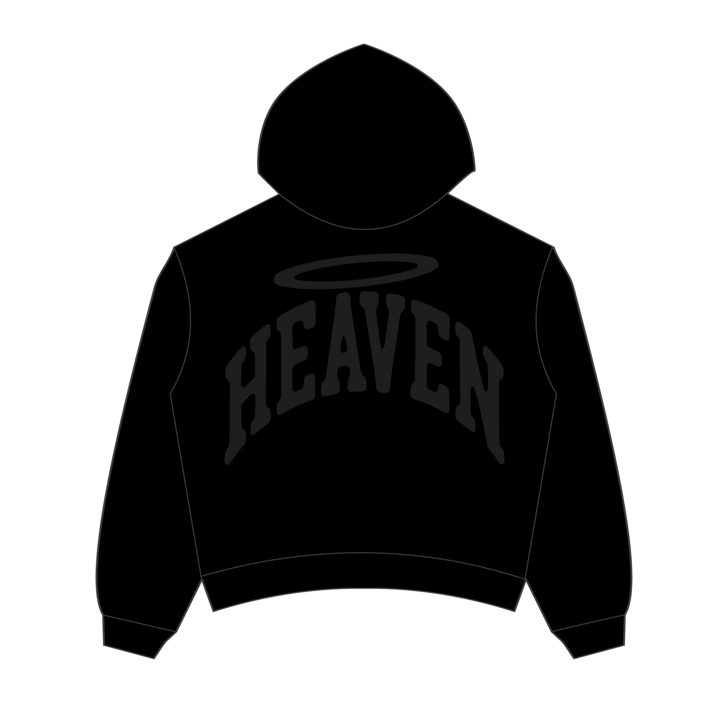 Heaven Arc Logo Hoodie (Black/Black)