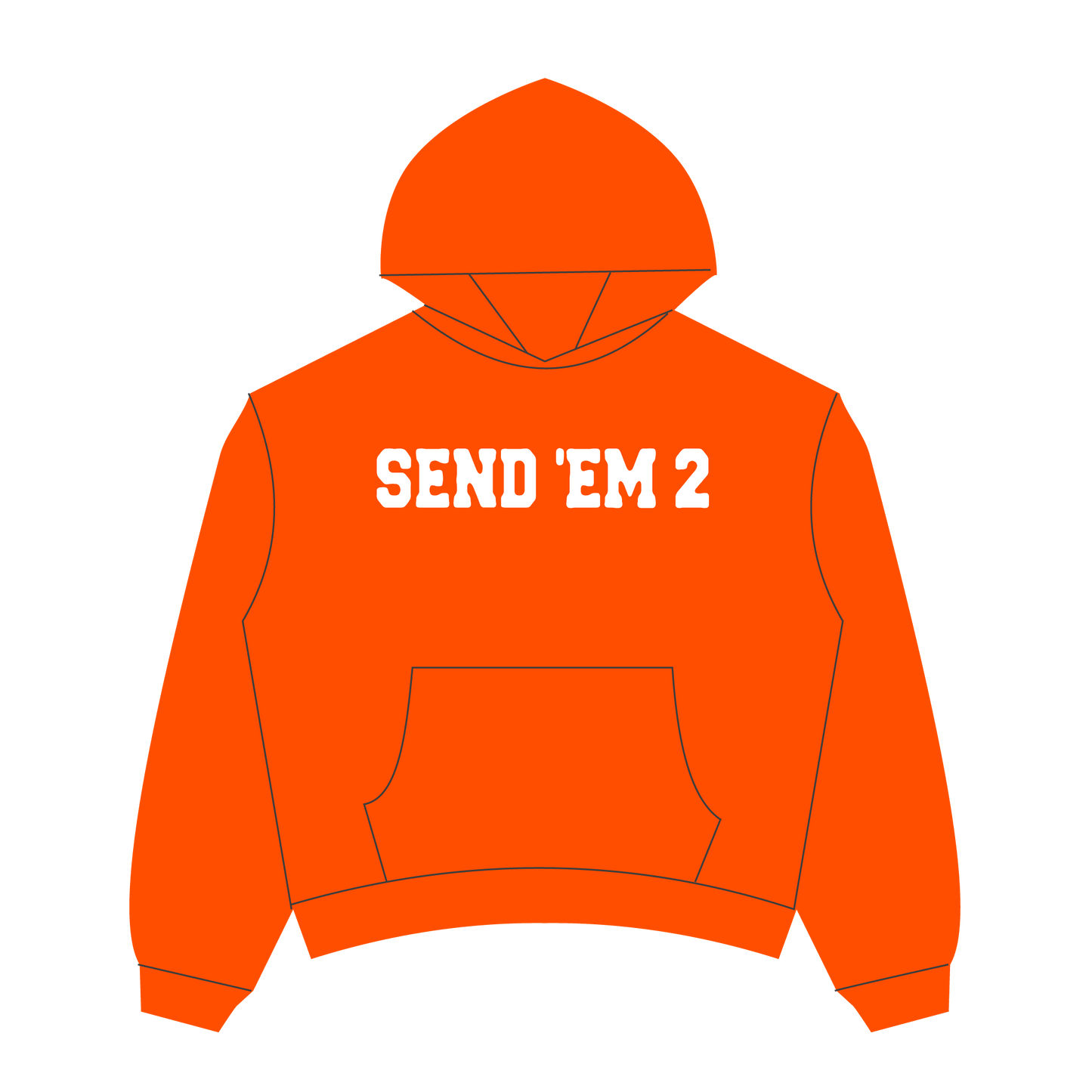 Heaven Arc Logo Hoodie  (Orange/White)
