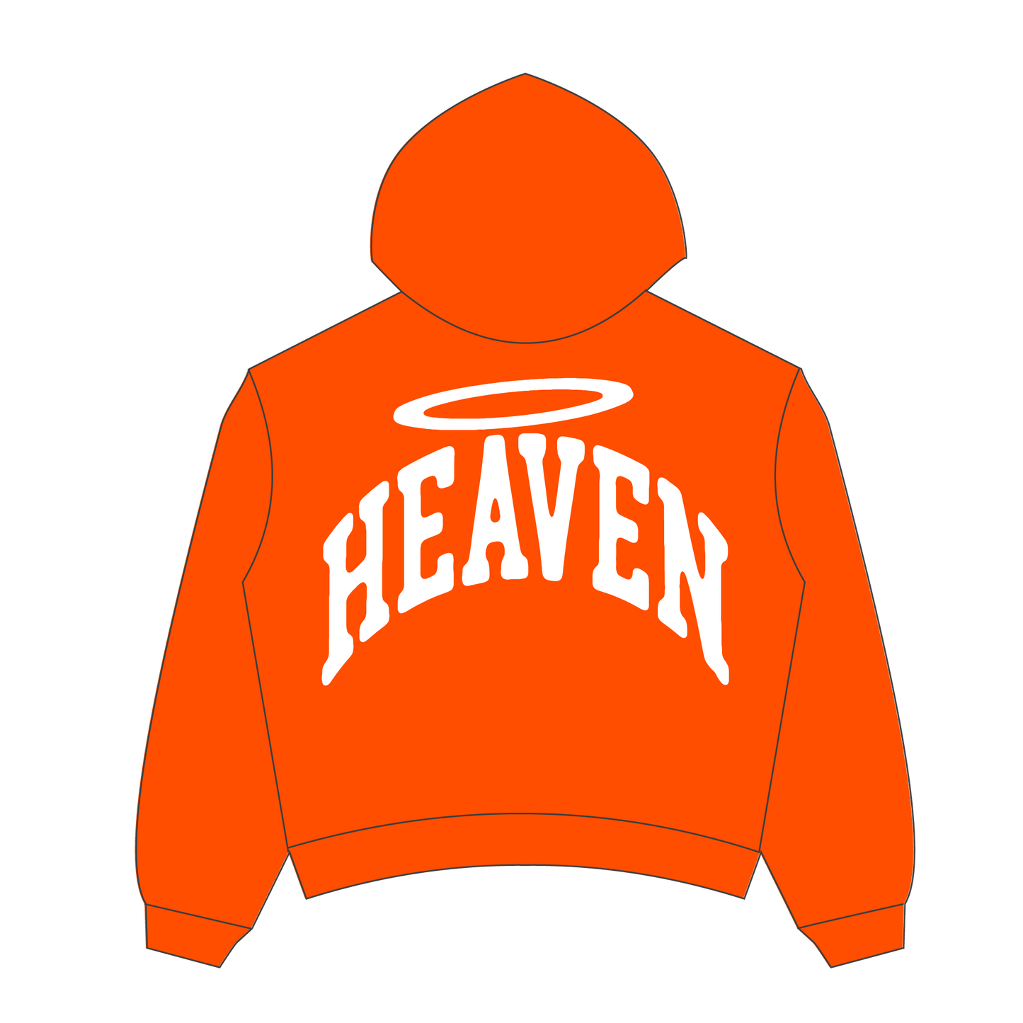 Heaven Arc Logo Hoodie  (Orange/White)