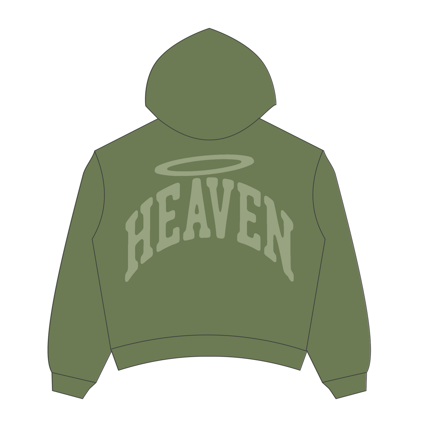 Heaven Arc Logo Hoodie (Green/Green)