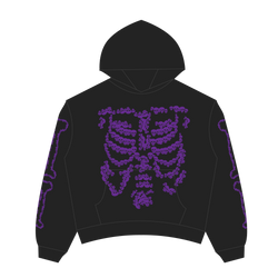 Heaven Skeleton Arc Logo Hoodie (Black/Purple)