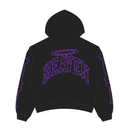 Heaven Skeleton Arc Logo Hoodie (Black/Purple)