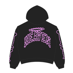Heaven Skeleton Arc Logo Hoodie (Black/Pink)