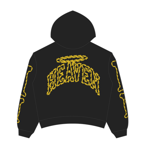 Heaven Skeleton Arc Logo Hoodie (Black/Yellow)