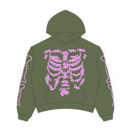 Heaven Skeleton Arc Logo Hoodie (Green/Pink)