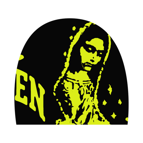 Virgen de Guadalupe Arc Logo Beanie Black Yellow