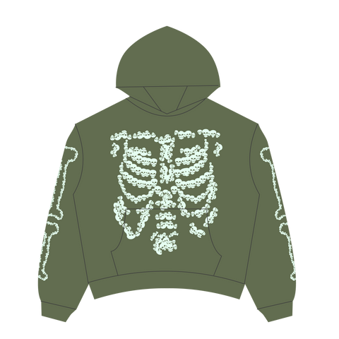 Heaven Skeleton Arc Logo Hoodie (Green/Glow)