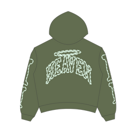 Heaven Skeleton Arc Logo Hoodie (Green/Glow)