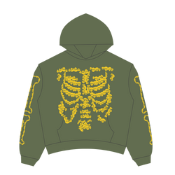Heaven Skeleton Arc Logo Hoodie (Green/Yellow)