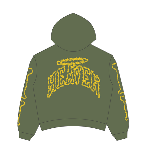Heaven Skeleton Arc Logo Hoodie (Green/Yellow)