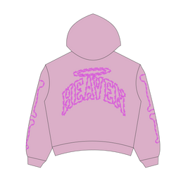 Heaven Skeleton Arc Logo Hoodie(Pink/Pink)
