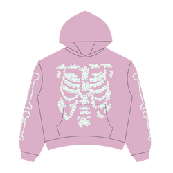 Heaven Skeleton Arc Logo Hoodie(Pink/Glow)