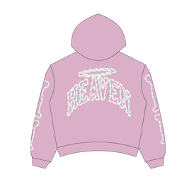 Heaven Skeleton Arc Logo Hoodie(Pink/Glow)