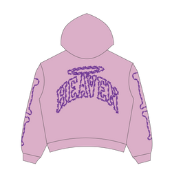 Heaven Skeleton Arc Logo Hoodie(Pink/Purple)