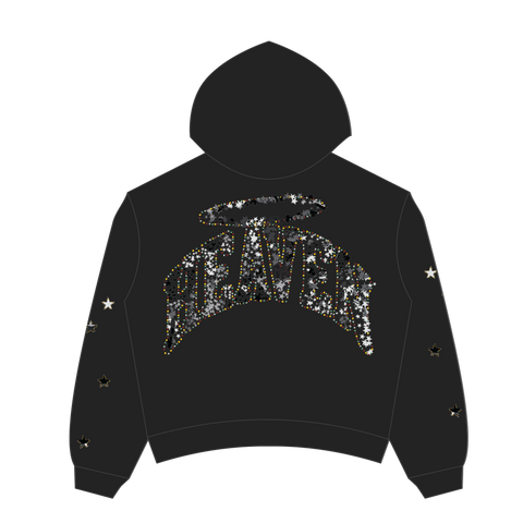 Virgen de Guadalupe Camo Hoodie Black/Black
