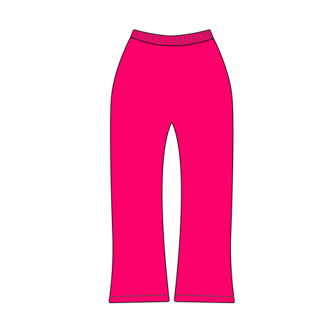 Heaven Arc Logo Flare Sweatpants (Fuschia/White)