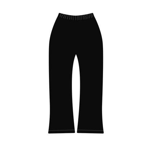 Heaven Arc Logo Flare Sweatpants (Black/Black)