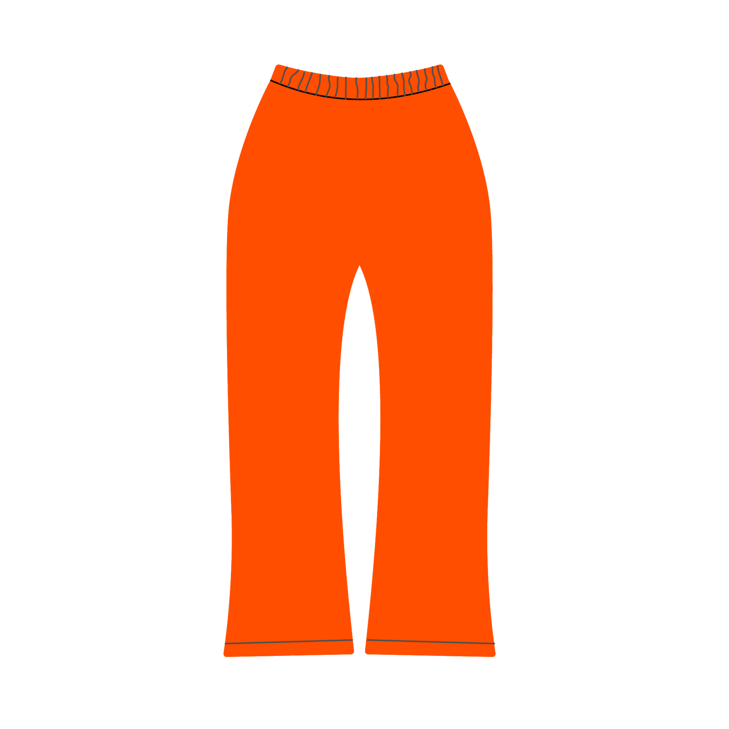 Heaven Arc Logo Flare Sweatpants (Orange/White)