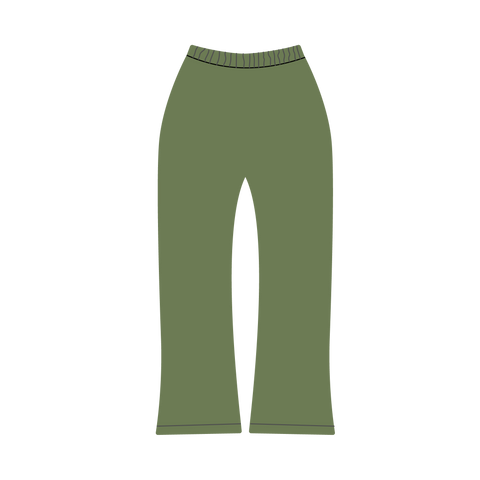 Heaven Arc Logo Flare Sweatpants (GREEN/GREEN)