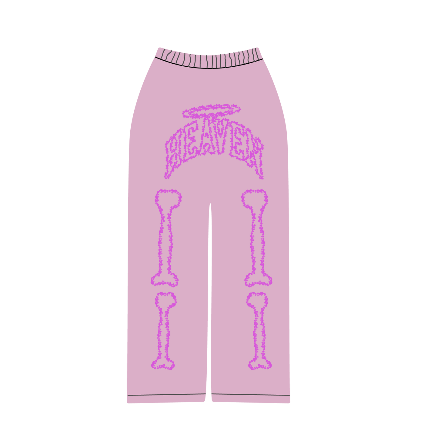 Heaven Skeleton Arc Logo Sweatpants (PINK/PINK)