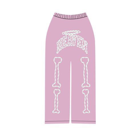 Heaven Skeleton Arc Logo Sweatpants (PINK/GLOW)