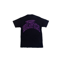 VIRGEN DE GUADALUPE/ARC LOGO TEE   (BLACK/PINK)