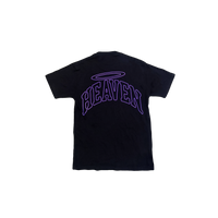 VIRGEN DE GUADALUPE/ARC LOGO TEE (BLACK/PURPLE)