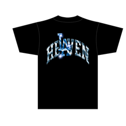 HEAVEN “BACK 2 BACK” TEE  BLACK