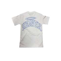 VIRGEN DE GUADALUPE/ARC LOGO TEE (WHITE/BLUE)