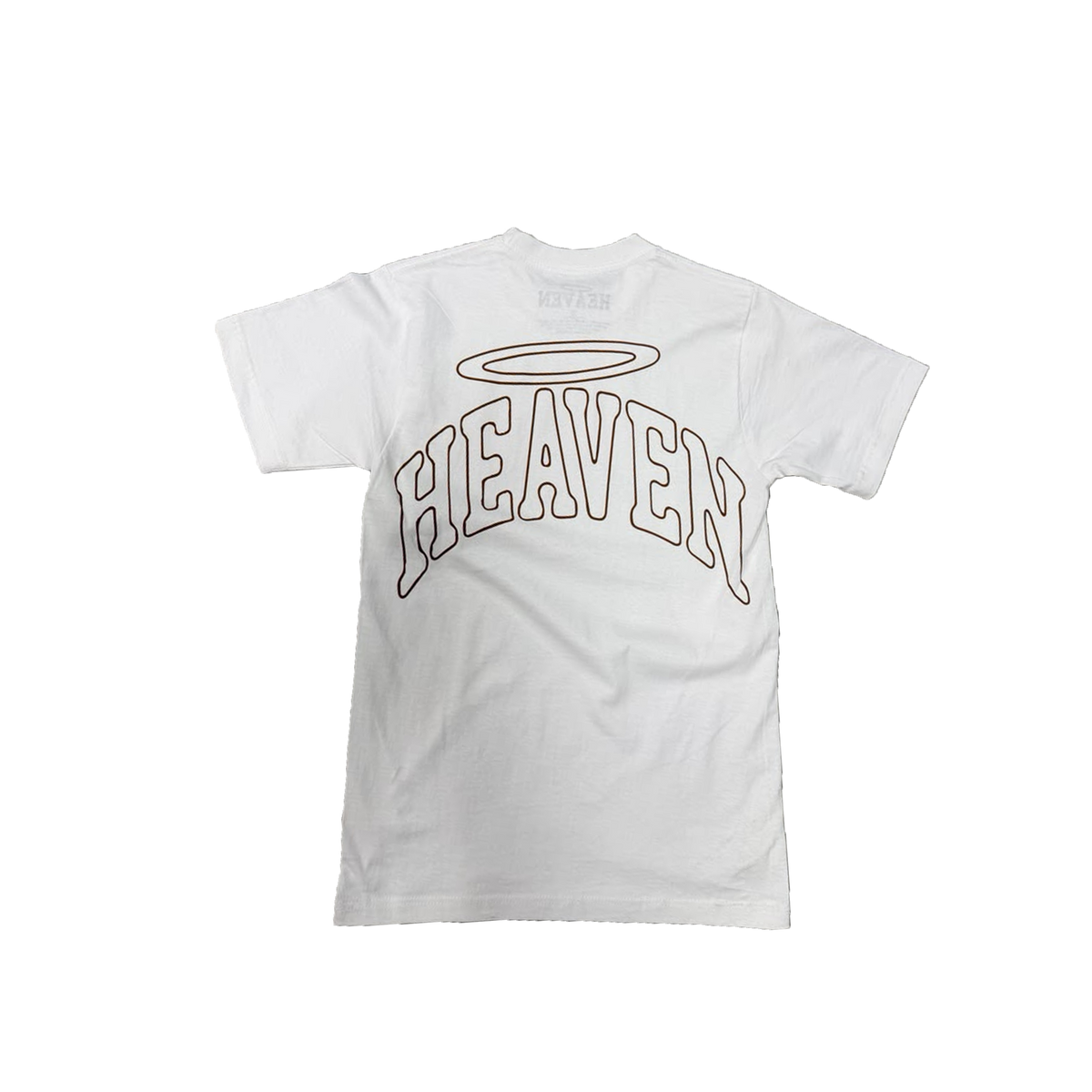 VIRGEN DE GUADALUPE/ARC LOGO TEE (WHITE/BROWN)